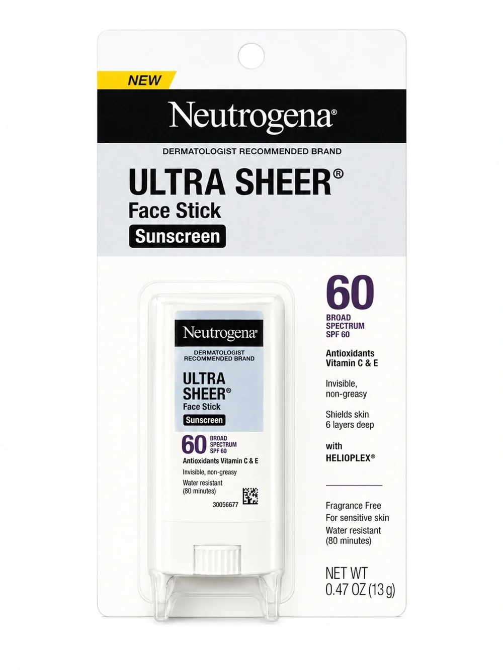 Neutrogena Ultra Sheer Face Stick Sunscreen SPF 60